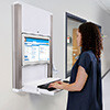 CyberMed M22 Wall Mount with Nurse Standing Typing Thumbnail