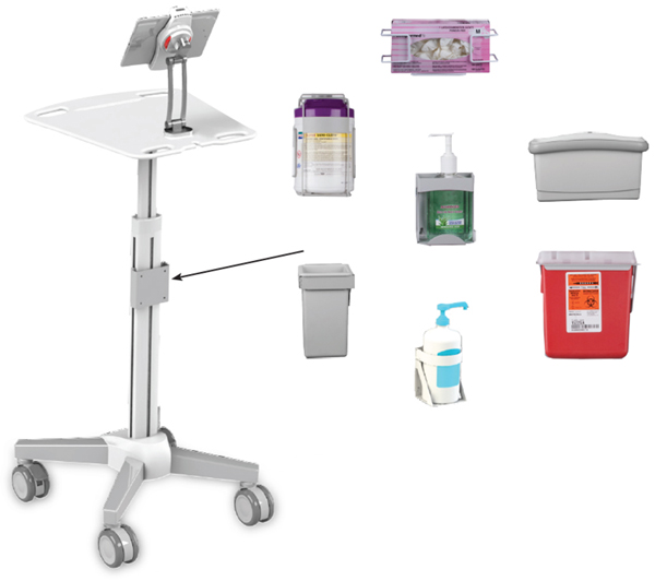 Customizable Medical Cart on Wheels