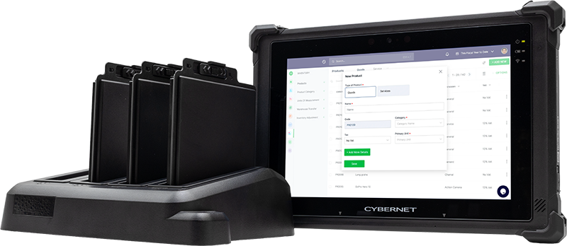 Outdoor Tablet with battery Charging Station
