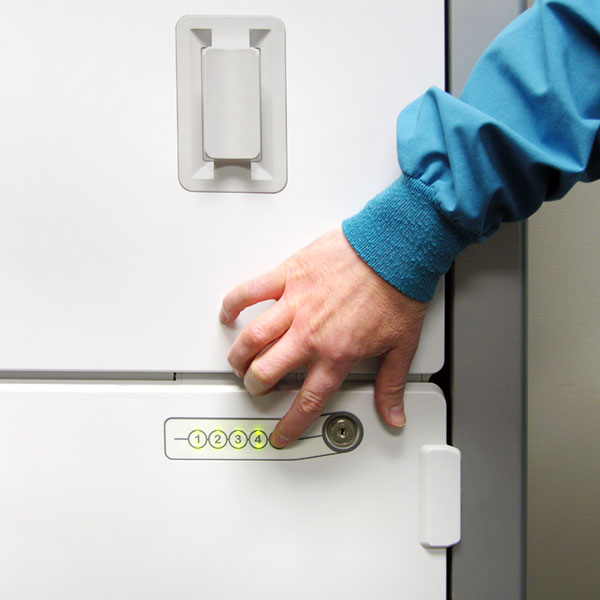 Keyless Locking Wall Mounted Workstation